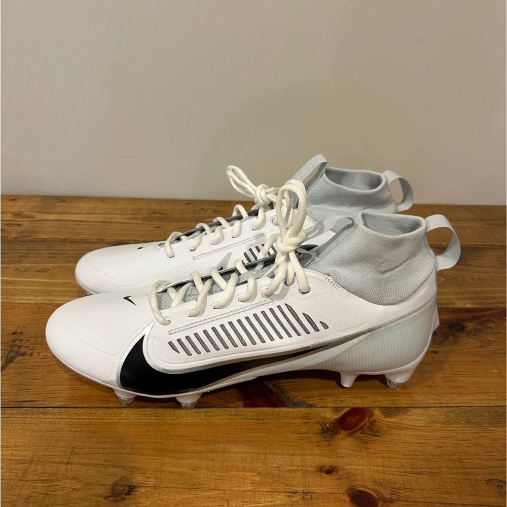 Nike Vapor Edge Pro 360 White-Metallic Silver-Black Men’s Detachable Football